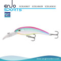 Angler Selecione Big Lip Crankbait isca de pesca com ganchos Vmc Treble (SCB140607)